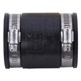 Eastman 86003 2 in x 2 in Flexible PVC Mechanical Coupling with Stainless Steel Clamps - 2