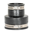 Eastman 86004 3 in. x 2 in. Flexible Coupling for Cast Iron Plastic or Steel Pipes