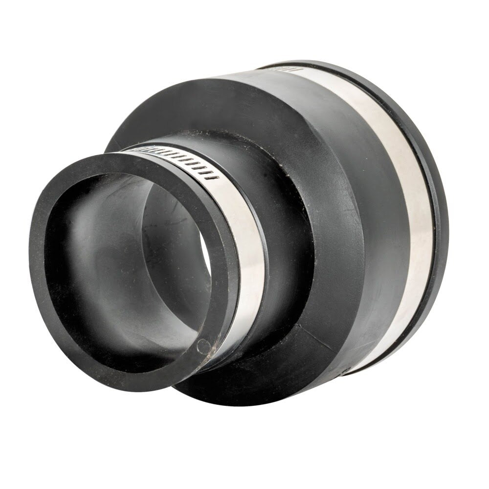 Eastman 86004 3 in. x 2 in. Flexible Coupling for Cast Iron Plastic or Steel Pipes - 2