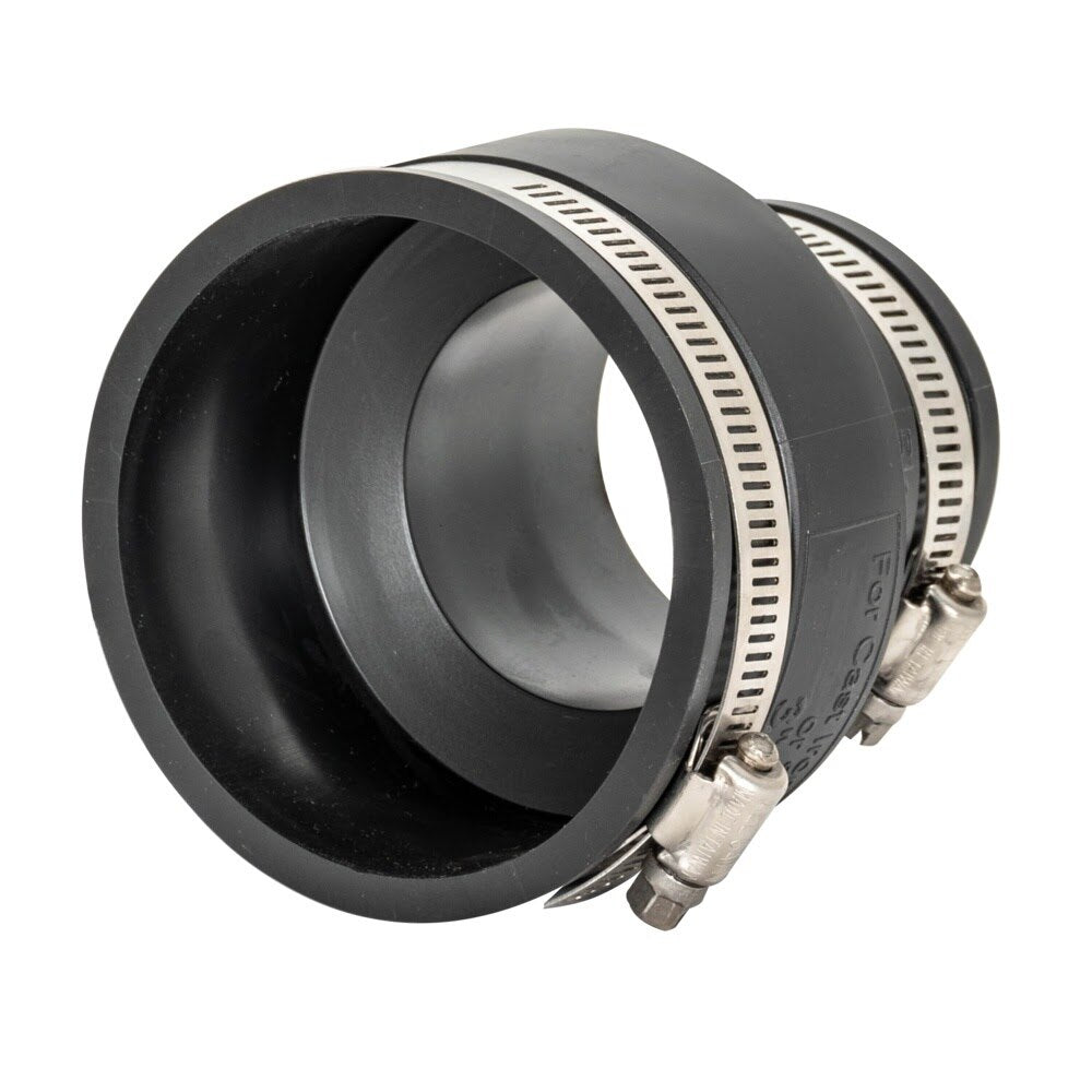 Eastman 86004 3 in. x 2 in. Flexible Coupling for Cast Iron Plastic or Steel Pipes - 3