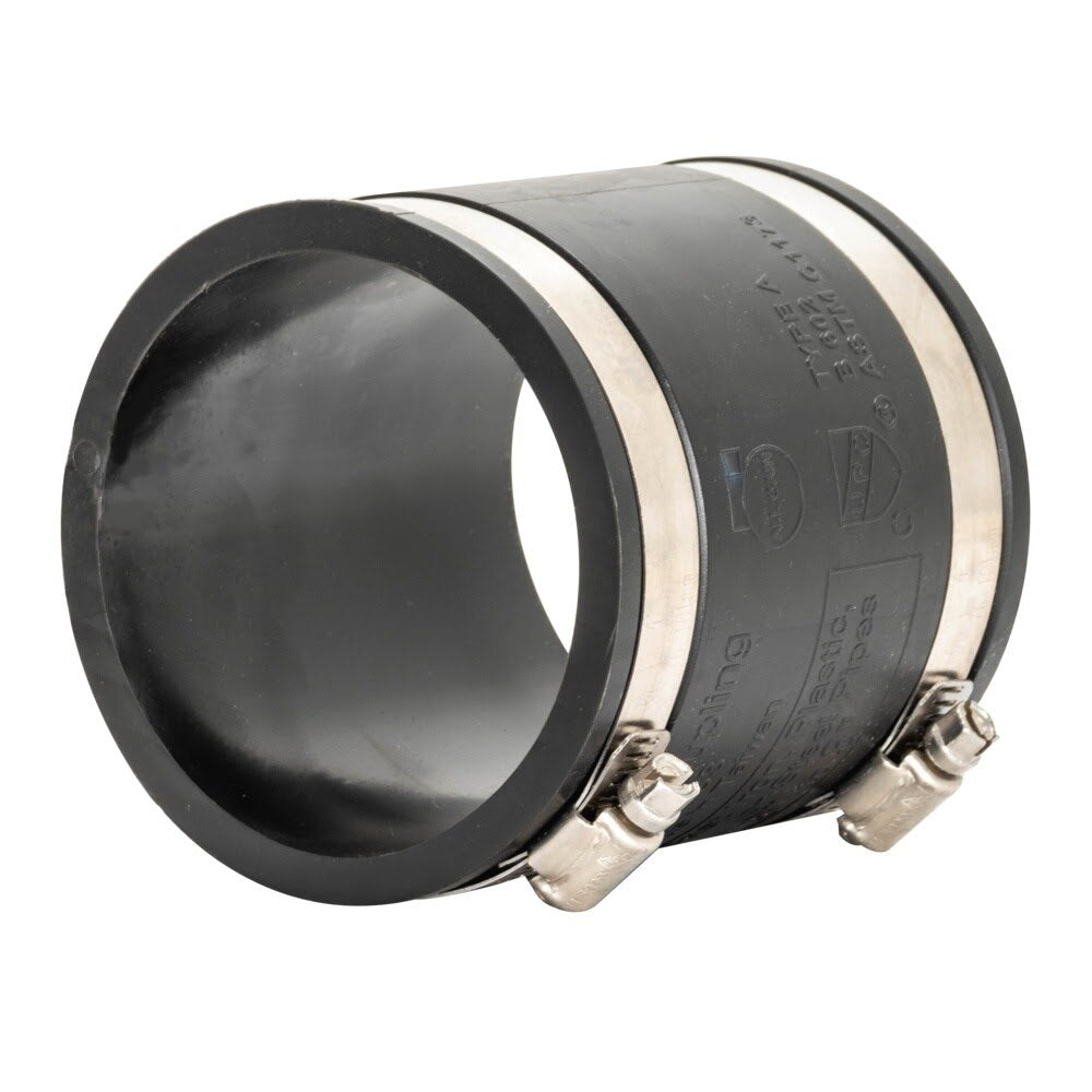 Eastman 86005 3 in. x 3 in. Flexible Coupling for DWV Pipe Connections - 3