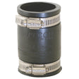 Eastman 86007 4 in x 4 in Flexible Rubber Pipe Coupling with Stainless Steel Clamps