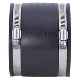 Eastman 86007 4 in x 4 in Flexible Rubber Pipe Coupling with Stainless Steel Clamps - 2