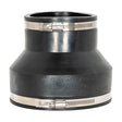 Eastman 86008 6 in x 4 in Flexible Rubber Pipe Coupling with Stainless Steel Clamps