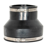 Eastman 86008 6 in x 4 in Flexible Rubber Pipe Coupling with Stainless Steel Clamps
