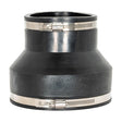 Eastman 86008 6 in x 4 in Flexible Rubber Pipe Coupling with Stainless Steel Clamps