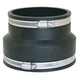 Eastman 86010 4 in Flexible Coupling for Clay to Cast Iron or Plastic Pipe