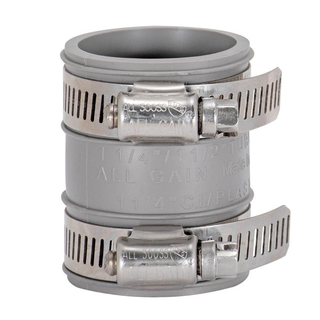 Eastman 86014 1-1/4 in and 1-1/2 in Tubular Drain Connector with Clamp Bands