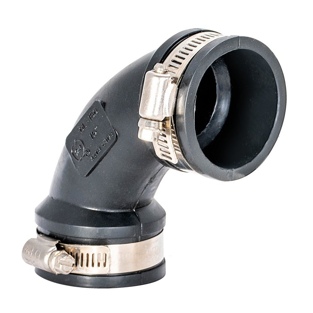 Eastman 86062 1-1/2 in Flexible 90 Degree Elbow for No Hub Coupling Applications