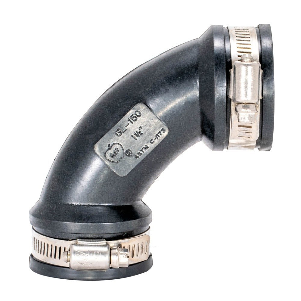 Eastman 86062 1-1/2 in Flexible 90 Degree Elbow for No Hub Coupling Applications - 3