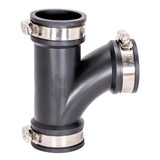 Eastman 86063 1-1/2 in. Flexible Tee No-Hub Coupling with Clamp Bands - 3