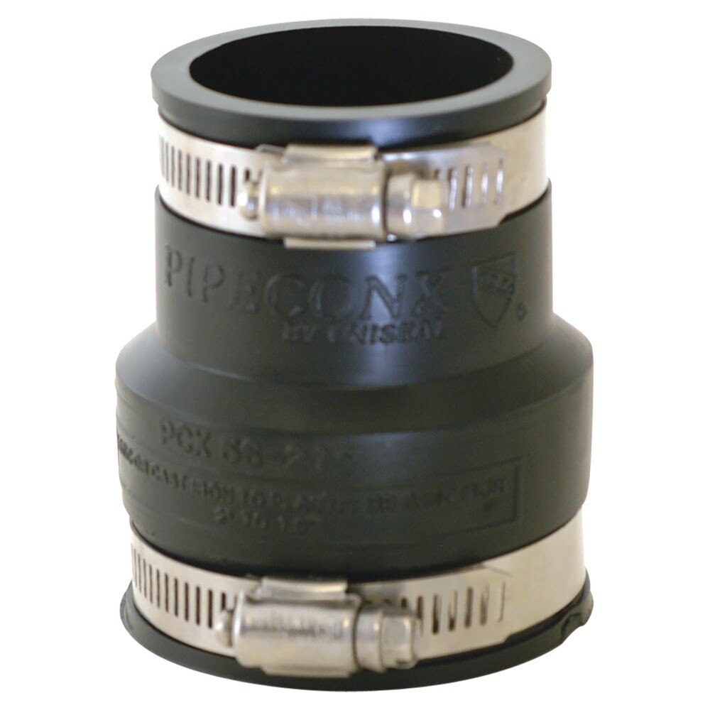 Eastman 86085 1-1/2 in. x 1-1/4 in. Flexible Coupling for Cast Iron Plastic or Steel Pipes