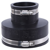 Eastman 86088 4 in. x 2 in. Flexible Rubber Coupling for Cast Iron Plastic and Steel Pipes - 3