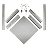 Eastman 86278 21 in x 21 in Galvanized Steel Water Heater Stand for Up to 50 Gallon Tanks - 2