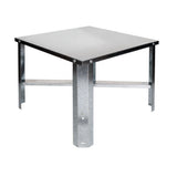 Eastman 86278 21 in x 21 in Galvanized Steel Water Heater Stand for Up to 50 Gallon Tanks - 3