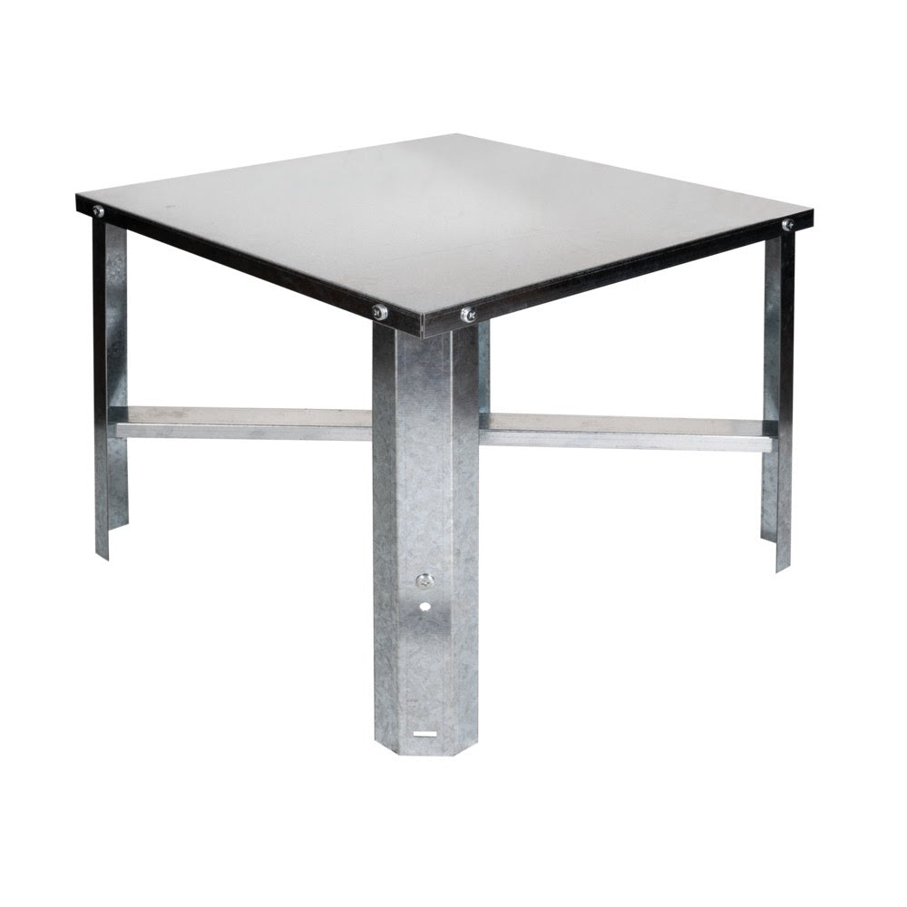 Eastman 86278 21 in x 21 in Galvanized Steel Water Heater Stand for Up to 50 Gallon Tanks - 3