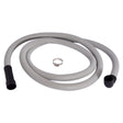 Eastman 91218 8 ft Universal Corrugated Dishwasher Discharge Hose with 90 Degree Elbow and Clamp