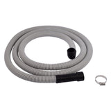 Eastman 91218 8 ft Universal Corrugated Dishwasher Discharge Hose with 90 Degree Elbow and Clamp - 2