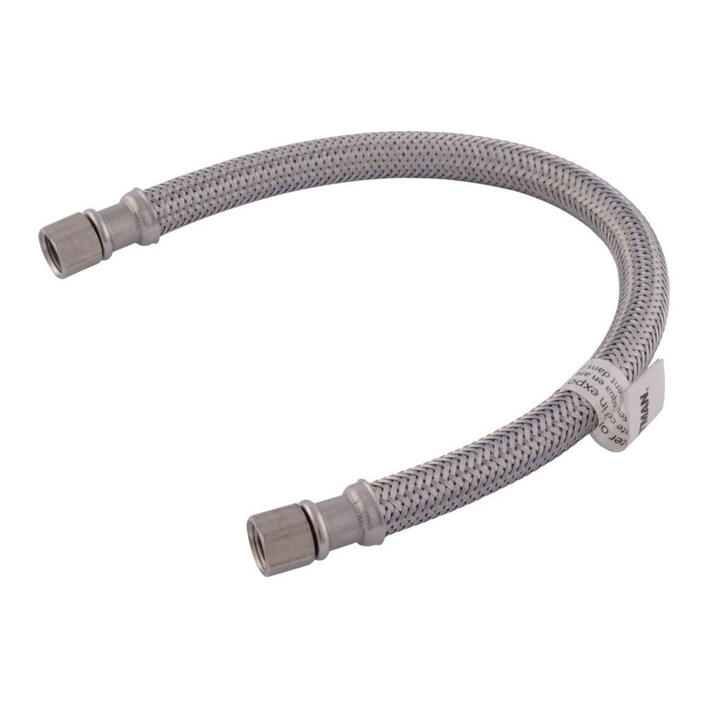 Eastman 98515LF 1 ft. 1/4 in. Compression x 1/4 in. Compression Stainless Steel Ice Maker Connector