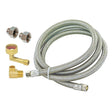 Eastman 98524 8 ft Stainless Steel Dishwasher Connector with 3/8 in Compression Inlet and Outlet
