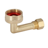 Eastman 98551 3/4 in. FHT x 3/8 in. Compression Dishwasher 90 Degree Brass Elbow Fitting