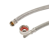Eastman 98552LA Braided Stainless Steel Dishwasher Installation Kit with Elbow and 6 ft. Cord - 2