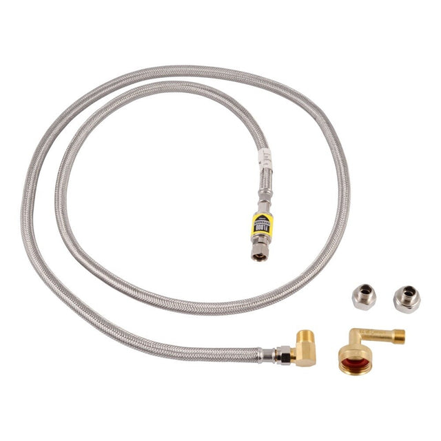 Eastman 98556 6 Ft Flood Defender Stainless Steel Dishwasher Connector Kit