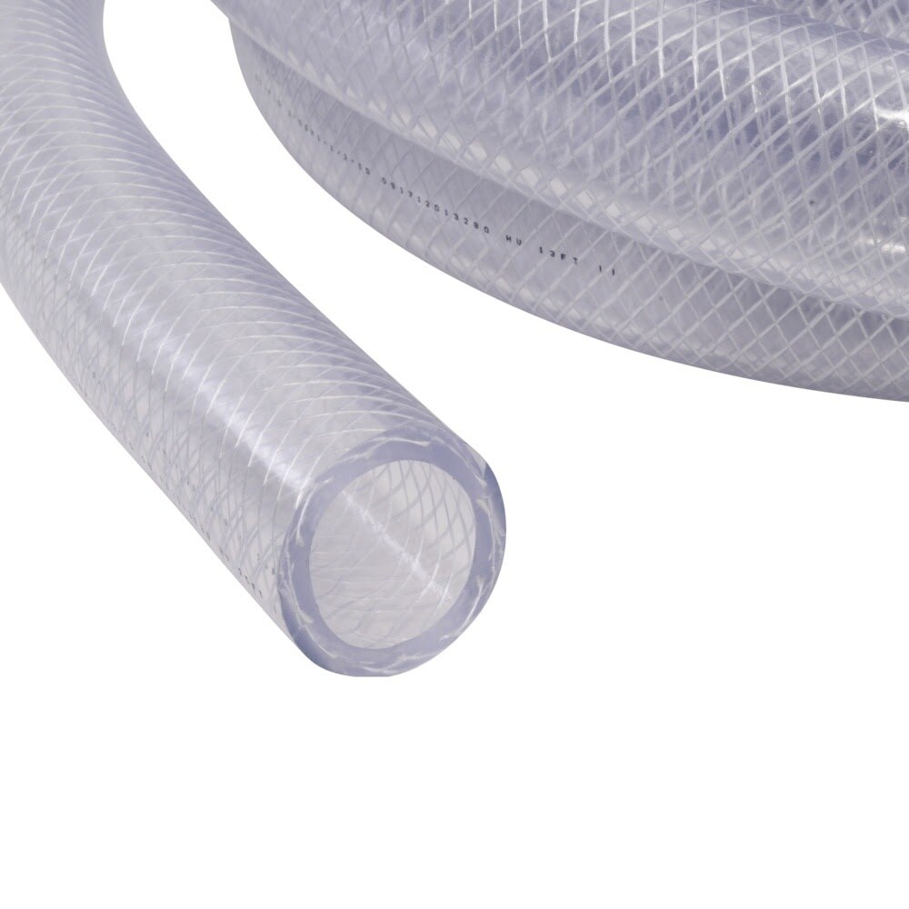 Eastman 98580 1.5 in. ID x 2 in. OD Clear Reinforced Braided PVC Vinyl Tubing (25 ft Spool) - 2