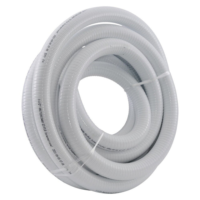 Eastman 98597 EZ-FLO 1-1/2 in. ID White Flexible PVC Spa Hose for Pools and Spas (25 ft. Spool)