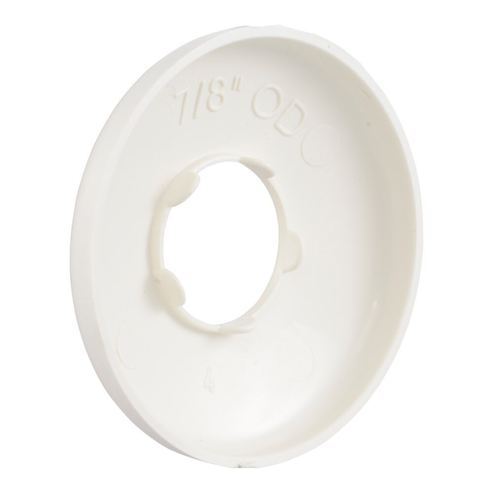 Eastman EZ-25714 7/8 in. OD White Sure Grip Plastic Escutcheon for Faucet Repair