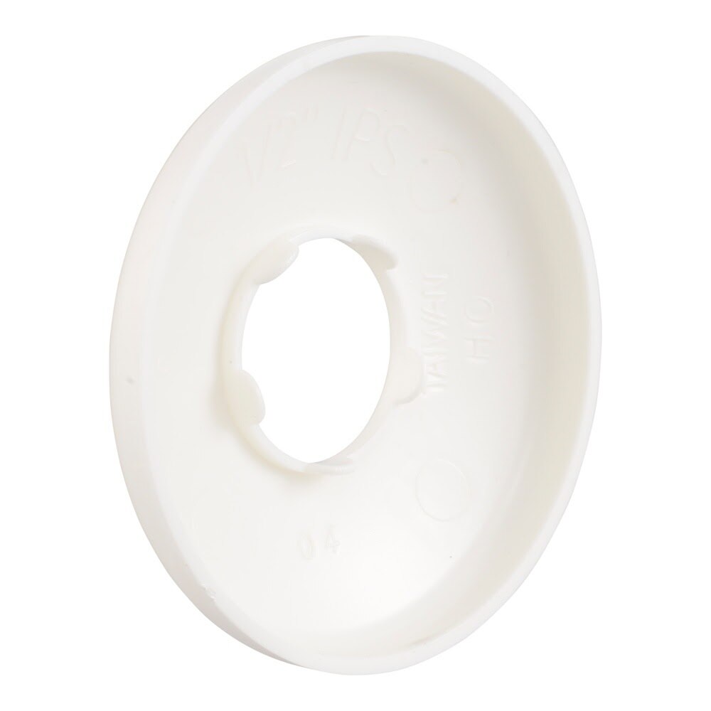 Eastman EZ-25722 1/2 in. IPS White Sure Grip Plastic Escutcheon