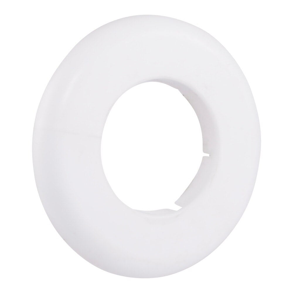 Eastman EZ-25764 1-1/2 in. IPS Plastic Split Escutcheon Flange for Faucet Repair White