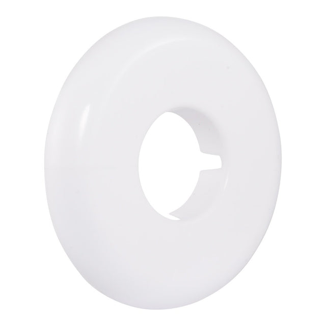 Eastman EZ-25766 3/4 in. IPS White Split Flange Escutcheons for Faucet Repair