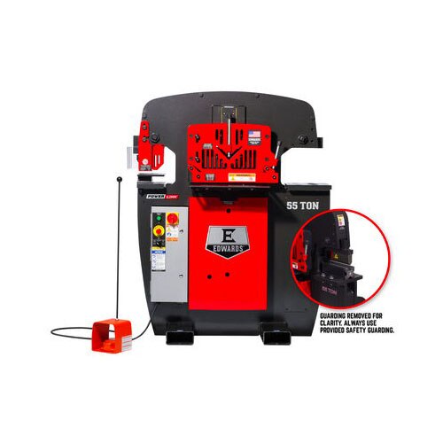 Edwards ED9-55233522 55 Ton Ironworker 3 Phase, 230 Volt, Powerlink, 10" Brake - 2