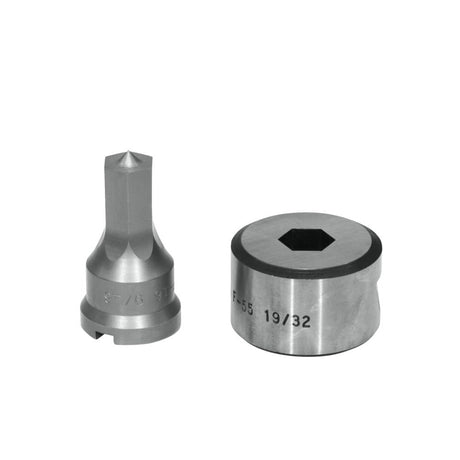 Edwards ED9-PDH19/32 19/32" Hex Punch & Die Set with Key-Way