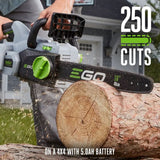 EGO CS1604 16" Chain Saw Kit (5.0Ah Battery, 210W Charger) - 9