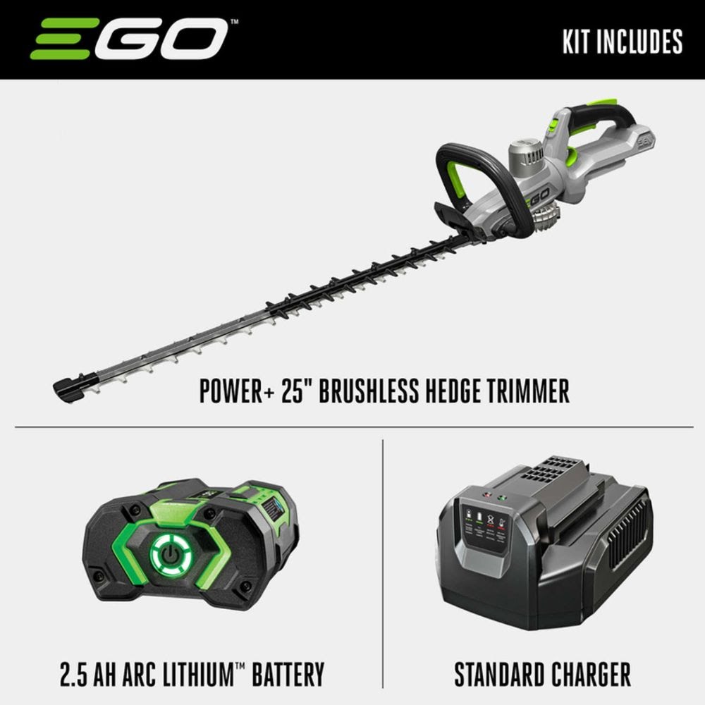 EGO HT2501 25" Hedge Trimmer Kit (G3 2.5Ah battery, 210W charger) - 2