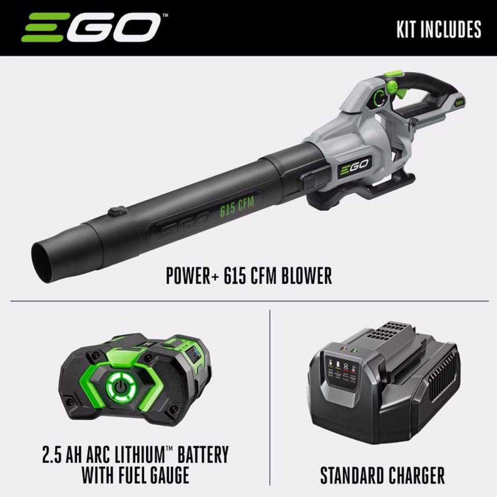 EGO LB6151 615CFM Blower kit (G3 2.5Ah, 210W charger) - 3