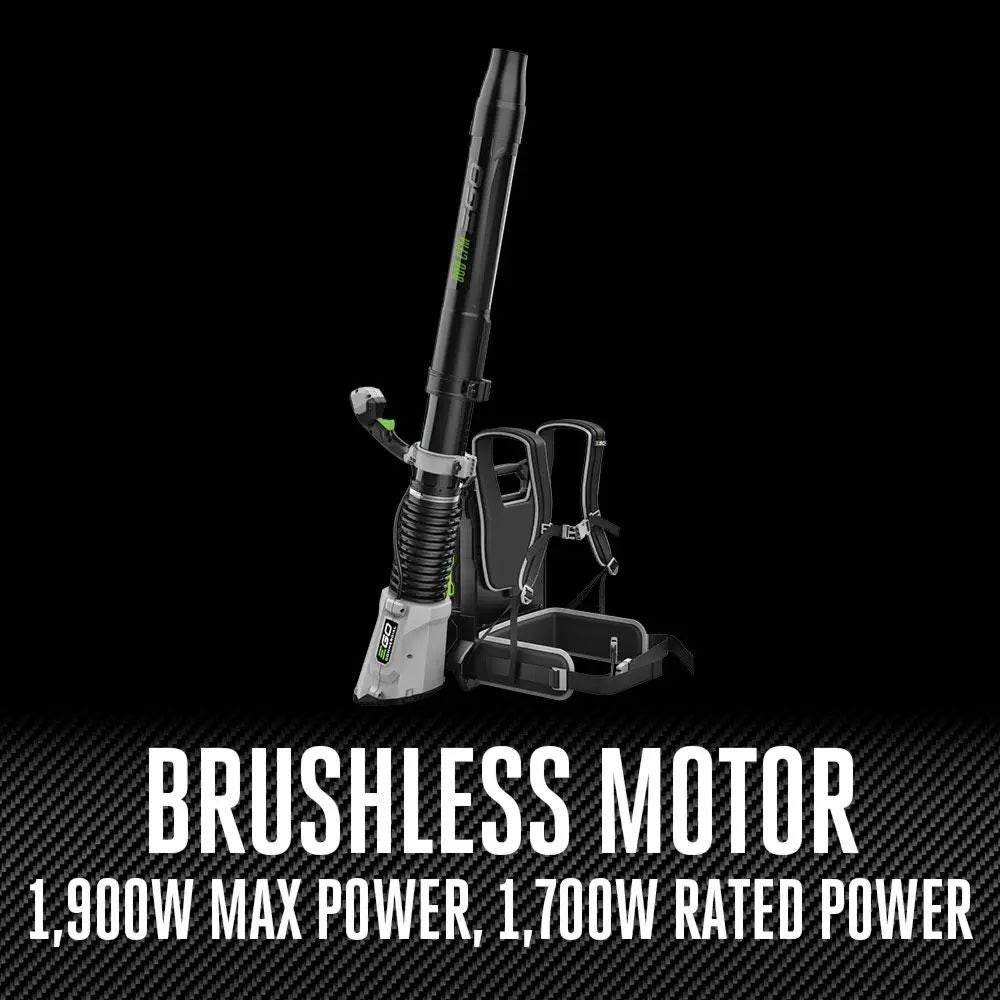 EGO LBPX8006-2 800CFM Peak Power Backpack Blower Kit (2*10Ah battery, CH2800D charger, 1*Nozzle) - 11