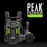 EGO LBPX8006-2 800CFM Peak Power Backpack Blower Kit (2*10Ah battery, CH2800D charger, 1*Nozzle) - 17