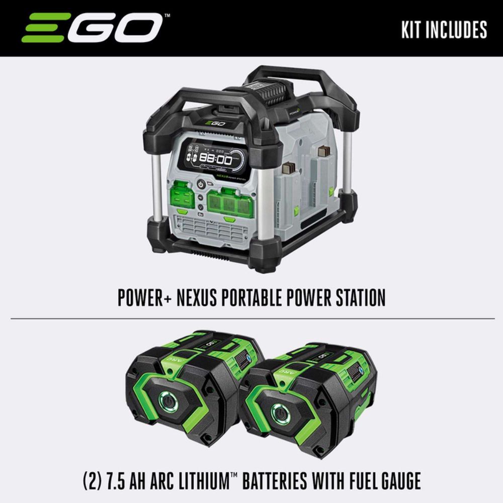 EGO PST3042 3000W Power Nexus Kit (Includes 2* G3 7.5Ah Battery) - 6