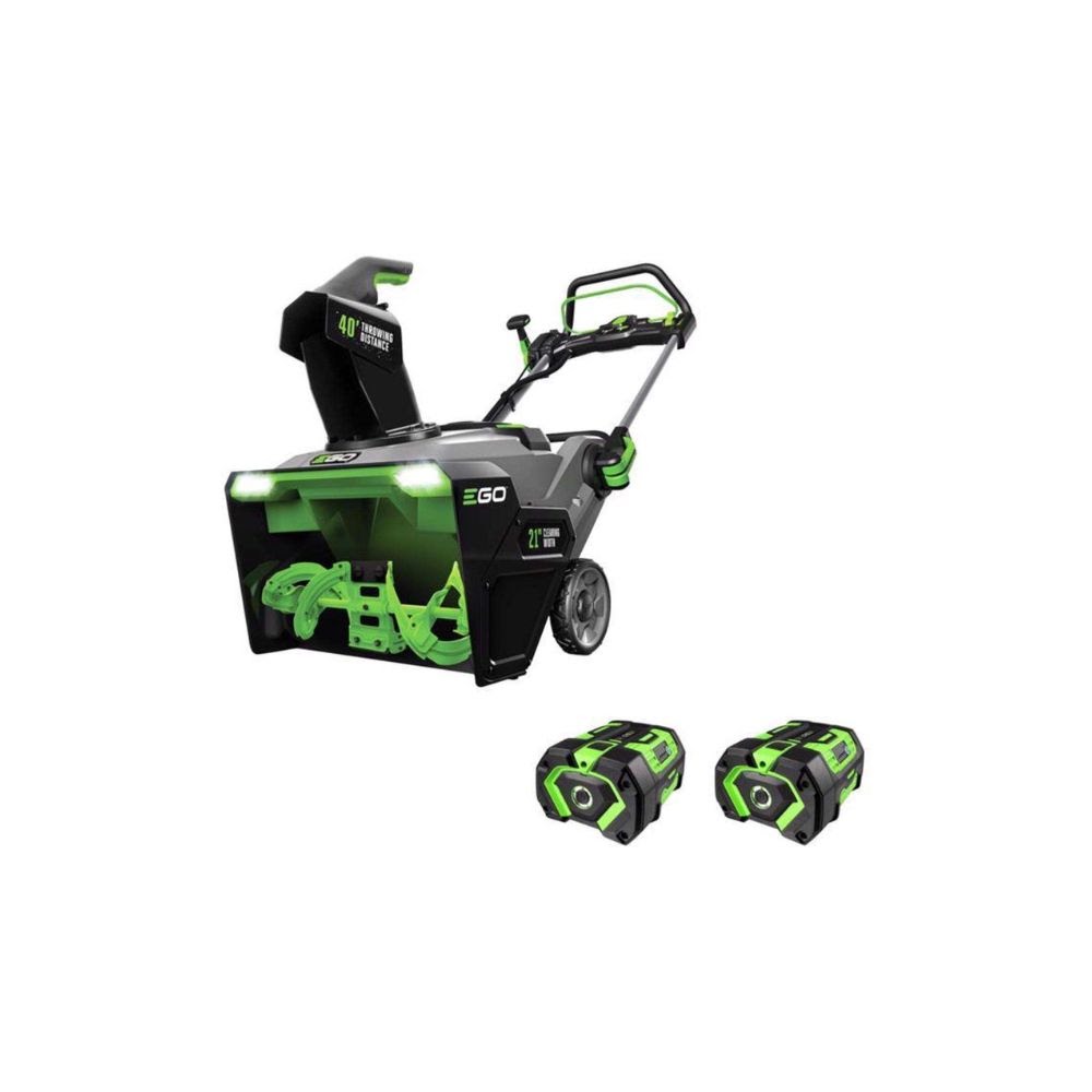 EGO SNT2114 21" Dual Port Snow Blower 2*G3 7.5Ah Kit,w/ CH2800D Charger, with steel auger - 2