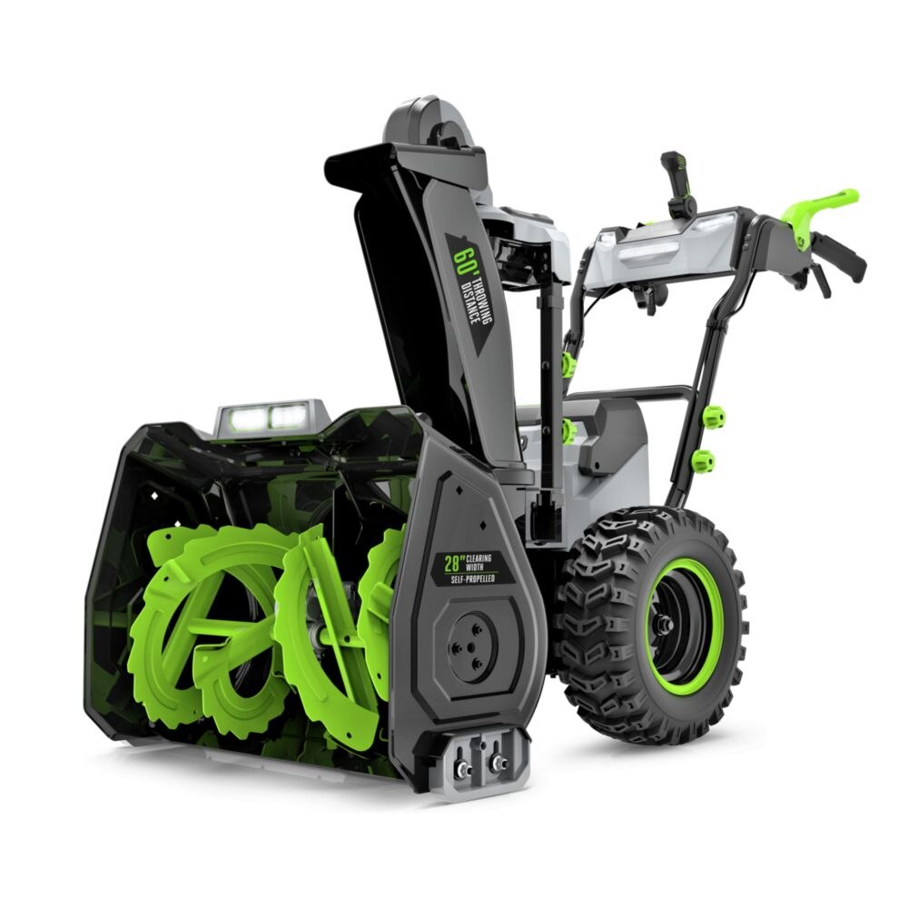 EGO SNT2807 28" 2-stage snow blower Kit (2x 12.0Ah battery+ 560W dual port charger) - 2