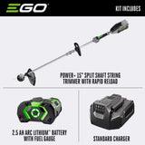 EGO ST1502SA 15" Foldable Shaft  String Trimmer Kit With RRH+  (G3 2.5Ah Battery, 210W Charger) - 2