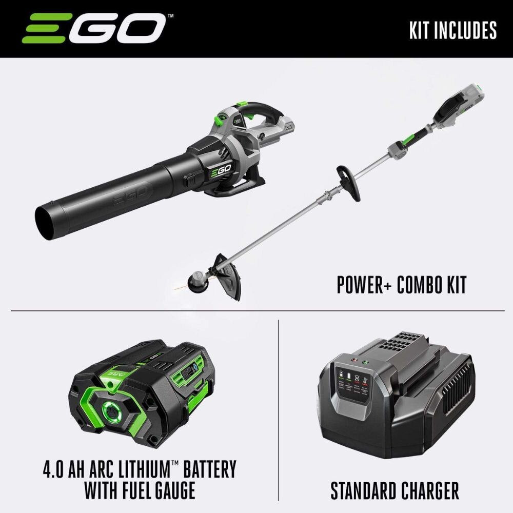 EGO ST1503LB 530CFM Blower&15" string trimmer combo kit (2P 4Ah battery, 210W charger) - 4