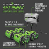 EGO ZT4204L 42"  Zero Turn Riding Mower Kit W/ Lap Bar (4*4P 10Ah, 1600W Charger) - 12