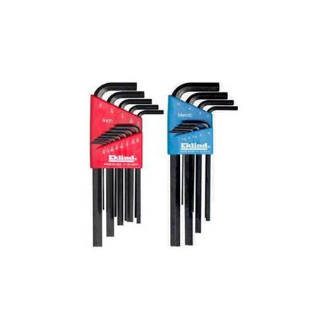 Eklind 10222 Metric & Standard 22 Piece Hex Key Set - Long, .050"-3/8" & 1.5mm - 10mm