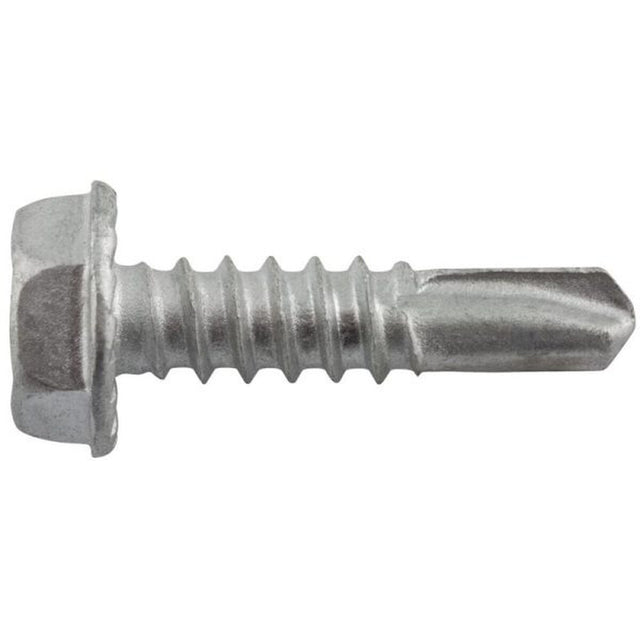 Elco Construction Products EFC460-I #10-16 x 3/4" Zinc Tek 3 Hex Washer Head Self-Drilling Screws (6000 Box)