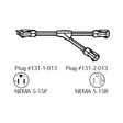Electricord A1473020YW "Y" U-Ground Adapter