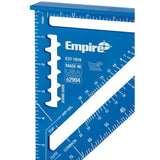 Empire Level E2994 7" TRUE BLUE Laser Etched Rafter Square - 4